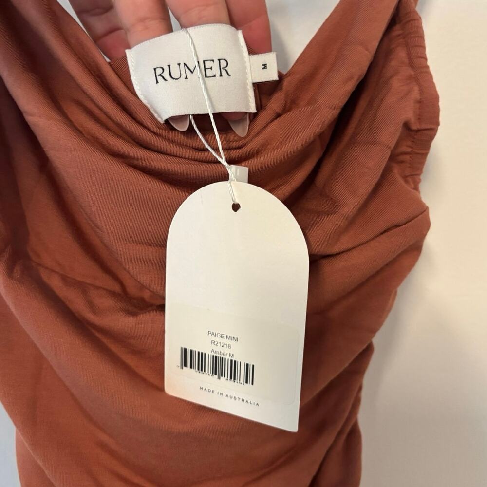 NWT Rumer Paige Mini Dress In Amber Size Medium - Picture 5 of 9